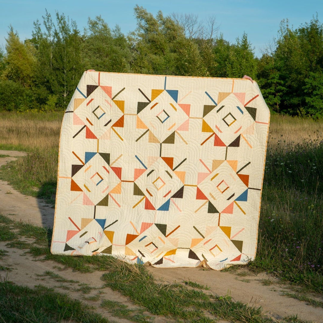 Gertrude's Star Quilt Pattern Golden Hour Version