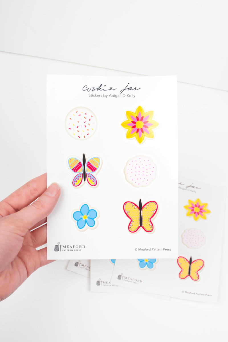 Cookie Jar Sticker Sheet - 6 Stickers
