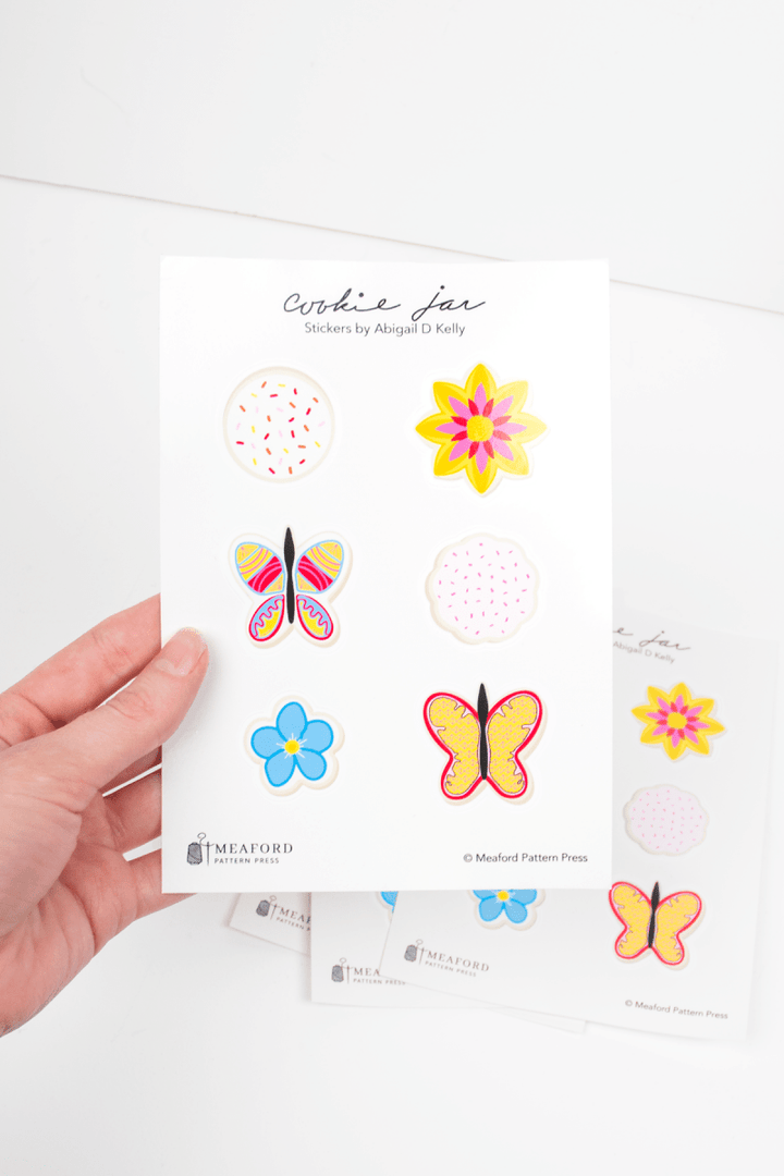 Cookie Jar Sticker Sheet - 6 Stickers