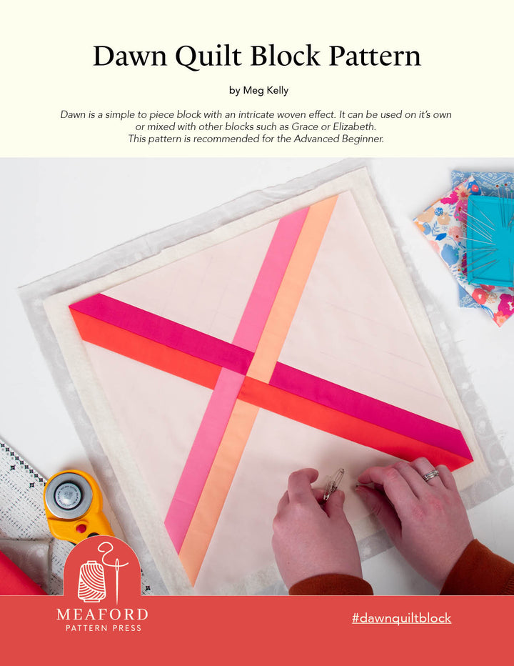 Dawn Quilt Block Pattern - pdf