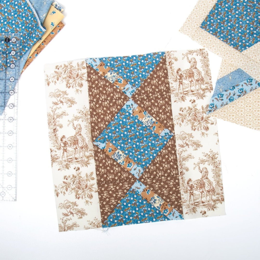 Intermediate Quilt Block Patterns FPP Quilt Block Pattern | Elizabeth Intermediate Quilt Pattern ...