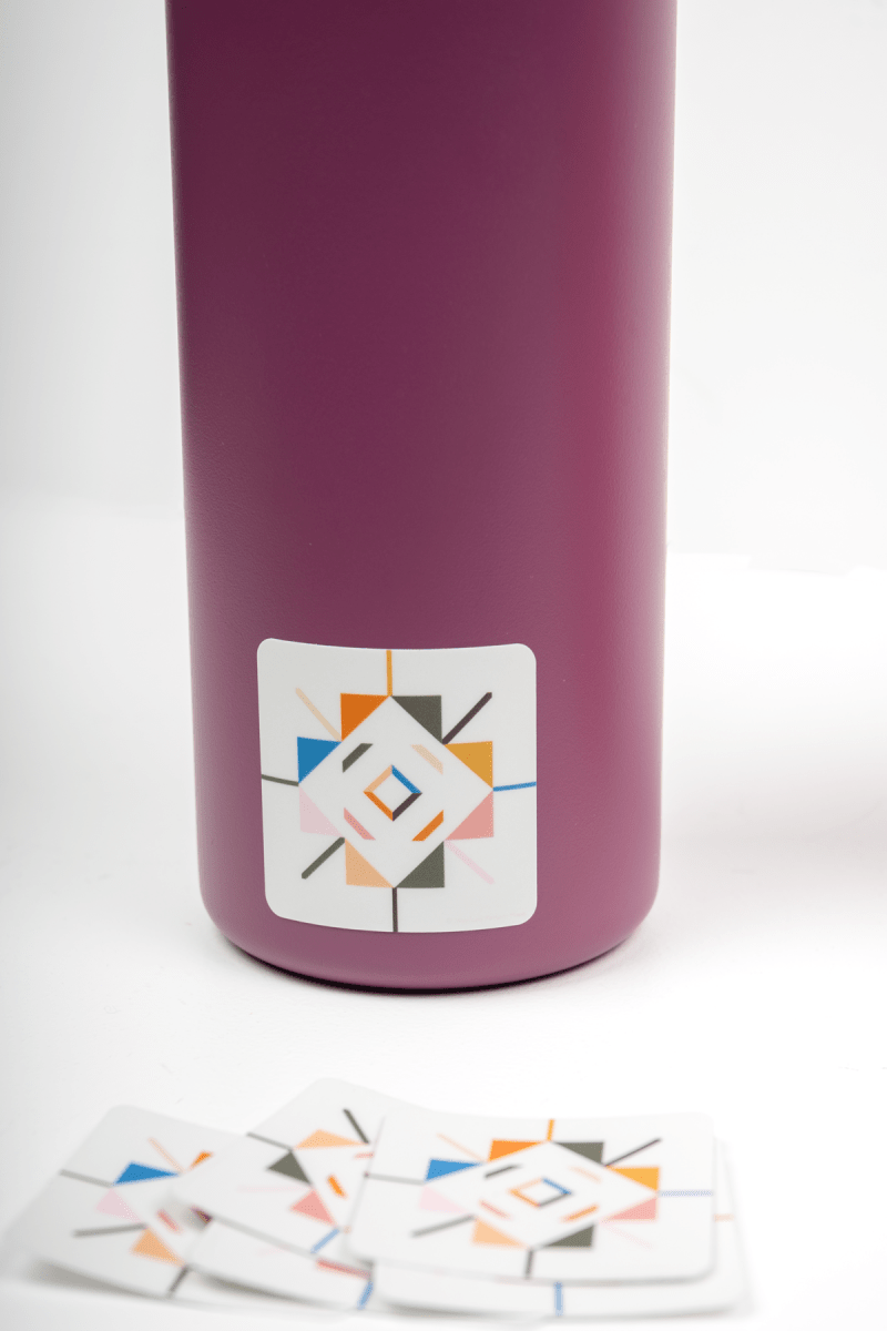 Gertrude's Star Quilt Block Sticker