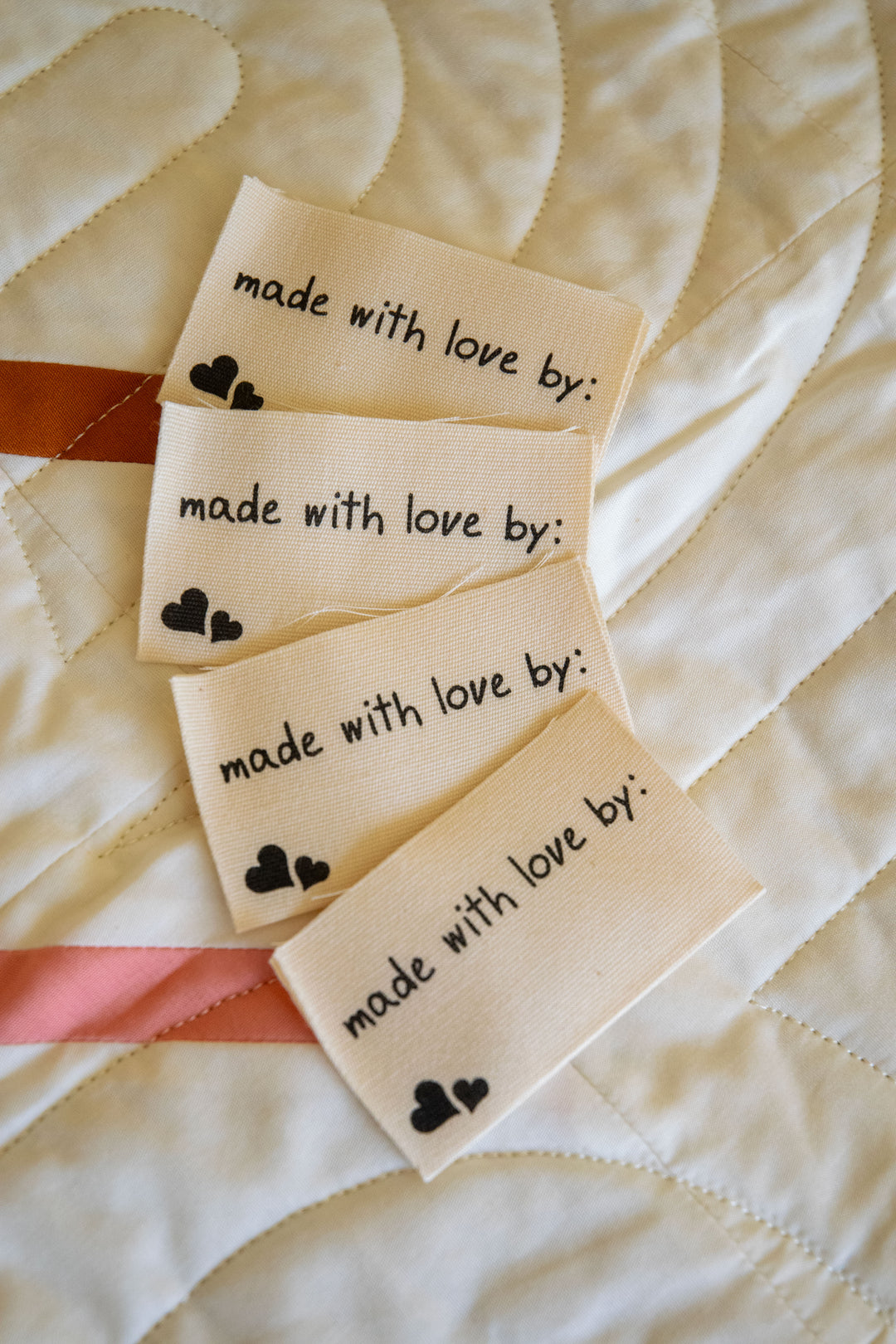 Made With Love Cotton Sew-in Labels - 4ct