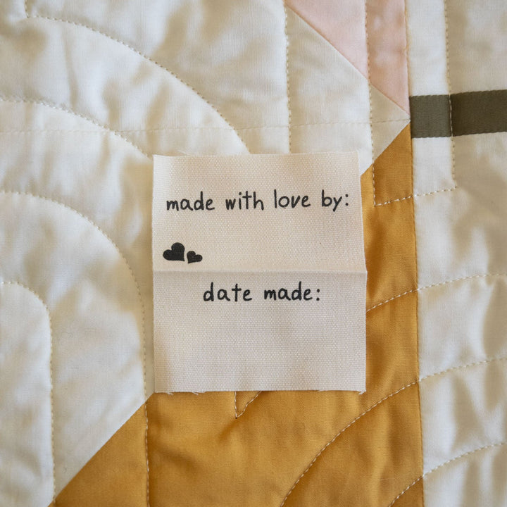 Made With Love Cotton Sew-in Labels - 4ct