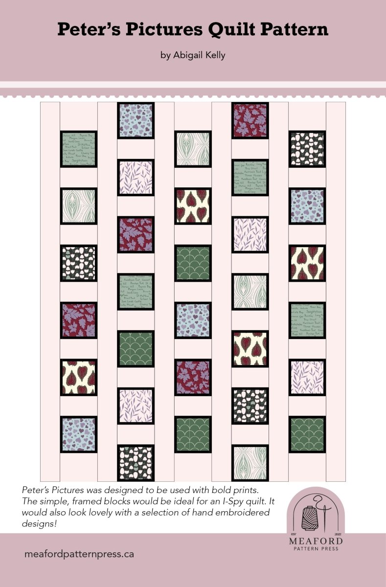 Peter's Pictures Printed Quilt Pattern