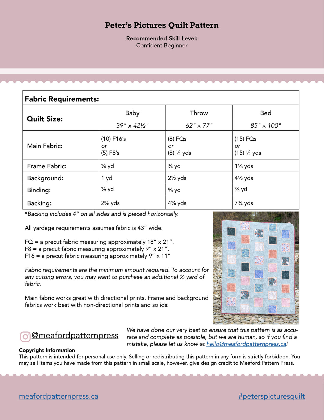 Patchwork Quilt Pattern